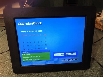 Pandigital PAN811-B 8" LCD Photo Frame Preowned But Used Very Little - Image 1 of 4