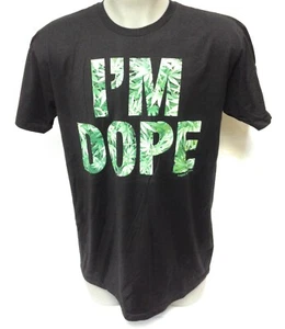 Mens David & Goliath I'm Dope Marijuana Weed Black Tee T-Shirt  - Picture 1 of 2