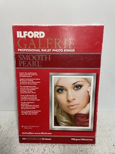 Ilford Galerie Smooth Pearl 290 gsm Inkjet Photo Paper A3+ 18 Sheets - Picture 1 of 4