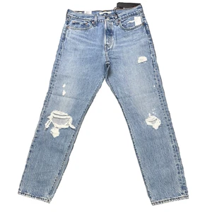 Levi's Wedgie Jeans Womens Size 30x28 Blue High Rise Tapered Leg Premium NEW - Bild 1 von 16