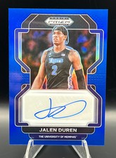 2022-23 Panini Prizm Draft Picks Blue /149 Jalen Duren #DP-JDU Rookie Auto RC
