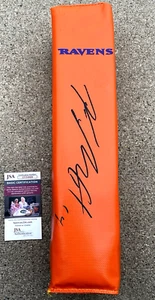 KYLE HAMILTON Ravens FIRMADO End Zone Pylon Certificado de Autenticidad JSA BALTIMORE Fútbol - Imagen 1 de 2