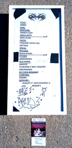 GHOSTEMANE SIGNED + FRAMED Used Set List JSA COA - Picture 1 of 5