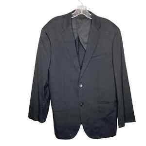 Uniqlo Men's Long Sleeve Premium Wool Blazer Coat Slim Fit 2 Pocket Black 44