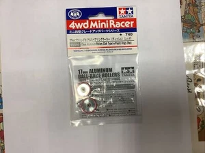 Tamiya 95580 Mini 4wd 17mm Aluminium Rollers ( Dish Modèl ) W/Plastique Rings ( - Photo 1 sur 1