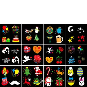 OUTDOOR LED MOVING LASER PROJECTOR LIGHT FOR CHRISTMAS, HOLIDAYS 12 INTERCHANGEA - Picture 1 of 6
