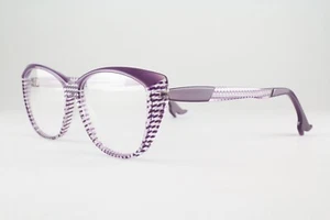Authentic Face a Face BOCCA NIGHT 1 COL. 4043 56mm Crystal Purple Glasses Italy - Picture 1 of 5