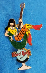 OSAKA TIGER SKIN PANTS FLAME BOOTS GIRL COCKTAIL GLASS SERIES Hard Rock Cafe PIN - Picture 1 of 1