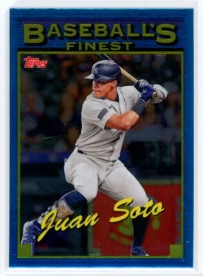 2024 Topps Finest 1993 Prototype Juan Soto New York Yankees #93-9 - Image 1 of 2