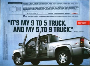 2004 PRINT AD - GMC SIERRA 1500 CREW TRUCK AD - 9 T0 5 & 5 TO 9 TRUCK... - Picture 1 of 1