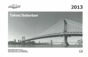 2013 Chevrolet Tahoe Suburban Owners Manual User Guide - Bild 1 von 1
