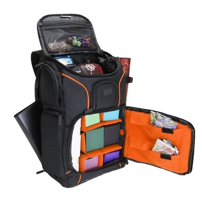 USA Gear Magic the Gathering Backpack with Customizable Interior (Orange) - Image 1 of 4