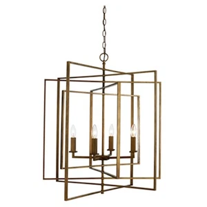 Trans Globe El Capitan 26" 4 Light Indoor Pendant, Antique Gold - 10596AG - Picture 1 of 1