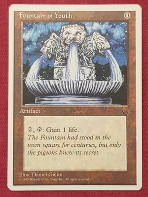 Magic The Gathering CHRONICLES FOUNTAIN OF YOUTH artifact card MTG - Image 1 of 2