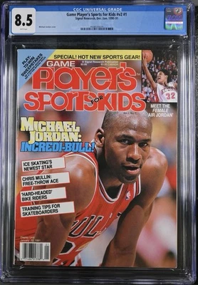 Game Players Sports for Kids: Newsstand Michael Jordan, 1991 CGC 8.5 Top Pop! - Imagem 1 de 3