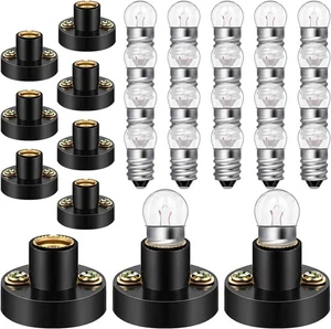 Honoson 30 Stück E10 Schraube Mini 30 Stück (1er Pack), metallic und klar - Bild 1 von 6