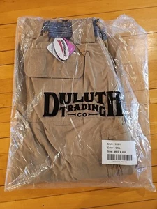 Duluth Trading Mens Cargo Pants Dry On The Fly M sz 32 Style #59311 New - Picture 1 of 10
