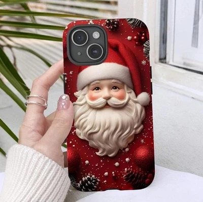 Capa telefone Kawaii Papai Noel Natal resistente festivo feriado para iPhone 7 - 17 - Imagem 1 de 3