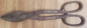 VINTAGE TIN SNIPS CUTTERS SHEARS DROP FORGED USA 12 3/4" - Picture 1 of 6