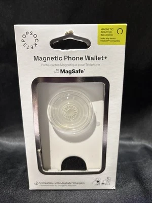 Popsockets magnetic wallet+ Magsafe Magnetic Grip Stand - White/Clear - Image 1 of 4