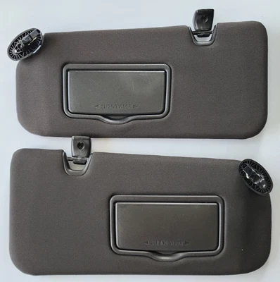 2010-2012 Ford Escape Black Sun Visor Pair Driver Passenger Side LH RH - Image 1 of 4