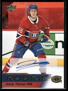 2021-22 Upper Deck NHL Star Rookies Box Set #13 Jesse Ylonen Autógrafos - Imagen 1 de 2