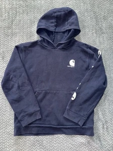 Carhartt Hoodie Boys Outdoor Blue Sweatshirt Youth Size L 14/16 - Picture 1 of 9