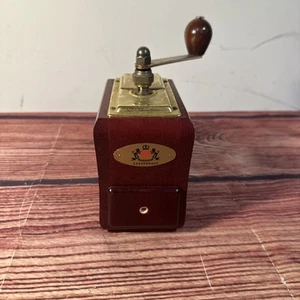ZASSENHAUS GERMANY SANTIAGO MAHOGANY COFFEE MILL GRINDER - Picture 1 of 10