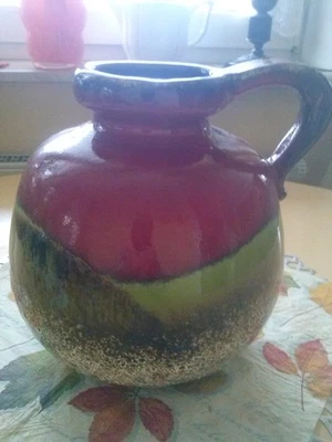 ** SCHEURICH VASE Fat Lava Nr. 484-21 ** Vintage 60er J. ** - Bild 1 von 3