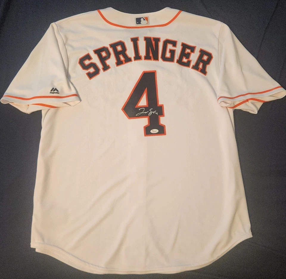 George Springer Houston Astros Autographed Jersey JSA Authenticated STICKER ONLY - Image 1 of 3