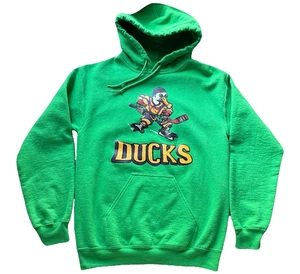 Mighty Ducks Gordon Bombay Hoodie Sz S Unisex Green Hockey Movie Pullover Shirt - Picture 1 of 7