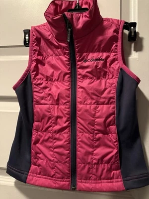 Chaleco Columbia Niñas Pequeñas Talla XS Rosa Buen Estado Foto 1 de 4