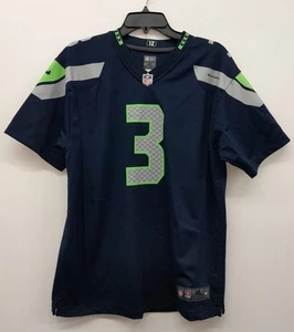 Nike Boy's NFL #3 Seattle Seahawks Russell Wilson Blue Size XL Jersey - Picture 1 of 3