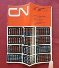 1963 GRAND TRUNK RAILWAY CANADIAN NATIONAL RAILROAD TIME TABLE BROCHURE NICE
