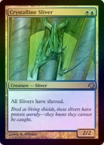 Crystalline Sliver - Foil  MTG Premium: Slivers LP/EX Foto 1 de 1