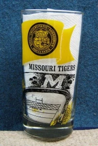 1975 Mizzou Drink Glass University of Missouri Tigers Football Schedule MFA Oil - Picture 1 of 2