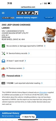 02-04 JEEP GRAND CHEROKEE 242 SELECT TRAC 4x4 FUNDA DE TRANSFERENCIA **120K** ¡CONDUCE! Foto 1 de 2