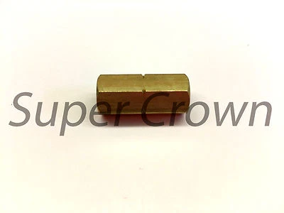 SUPER CROWN Double Female End Connector Adaptor Coupler for Ф6mm Tubing Pipe M10x1.0 Inline
