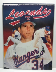 Legends Sports Memorabilia Magazine Nolan Ryan 1991 with Uncut Card Sheet - Picture 1 of 5