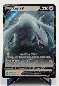 Juego de cartas coleccionables Lugia V ultra raro Holo 138/195 Silver Tempest Pokemon casi nuevo - Imagen 1 de 11