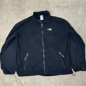 Giacca North Face uomo Polartec pile manica lunga full zip nera taglia large - Foto 1 di 6
