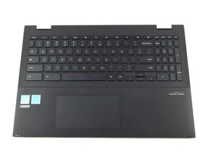 ASUS CHROMEBOOK C536 BLACK US KEYBOARD PALMREST TOUCHPAD ASSEMBLY 13N1-BRA0701 - Picture 1 of 2