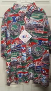 Reyn Spooner MLB Philadelphia Phillies Aloha Hawaiian Print Shirt Mens Sz 3XL - Picture 1 of 8
