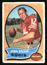 John Brodie 1970 Topps #130 Football Card