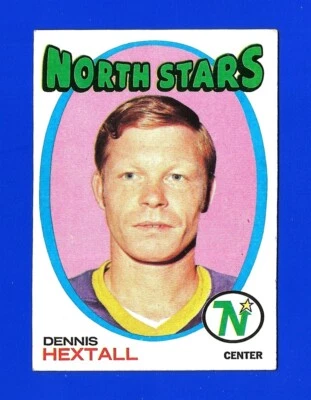 1971-72 Topps HOCKEY #128 DENNIS HEXTALL EX+/EXMINT MINNESOTA NORTH STARS (SB5) - Image 1 of 2