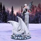 Fairy Figurine with Dragon "Alaina" Gothic Figure Ornament New & Boxed 35cm