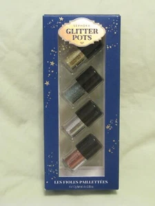 Sephora Collection 'Glitter Pots' 4 Micro-Glitter Colors For Face & Body NIB - Picture 1 of 4