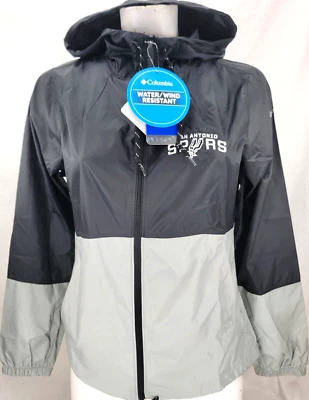 Новый San Antonio Spurs Columbia вспышки вперед молнии ветровка куртка женщин XS - Изображение 1 из 4