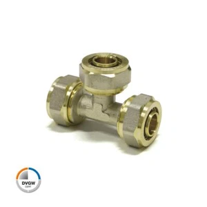 Schraub-T-Stück reduziert 20 x 2 - 16 x 2 - 16 x 2mm Schraubfitting - Bild 1 von 1