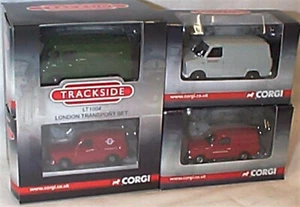 Corgi Trackside LT1004 4 piece London transport Ford & Morris Vans New in Box - Picture 1 of 1
